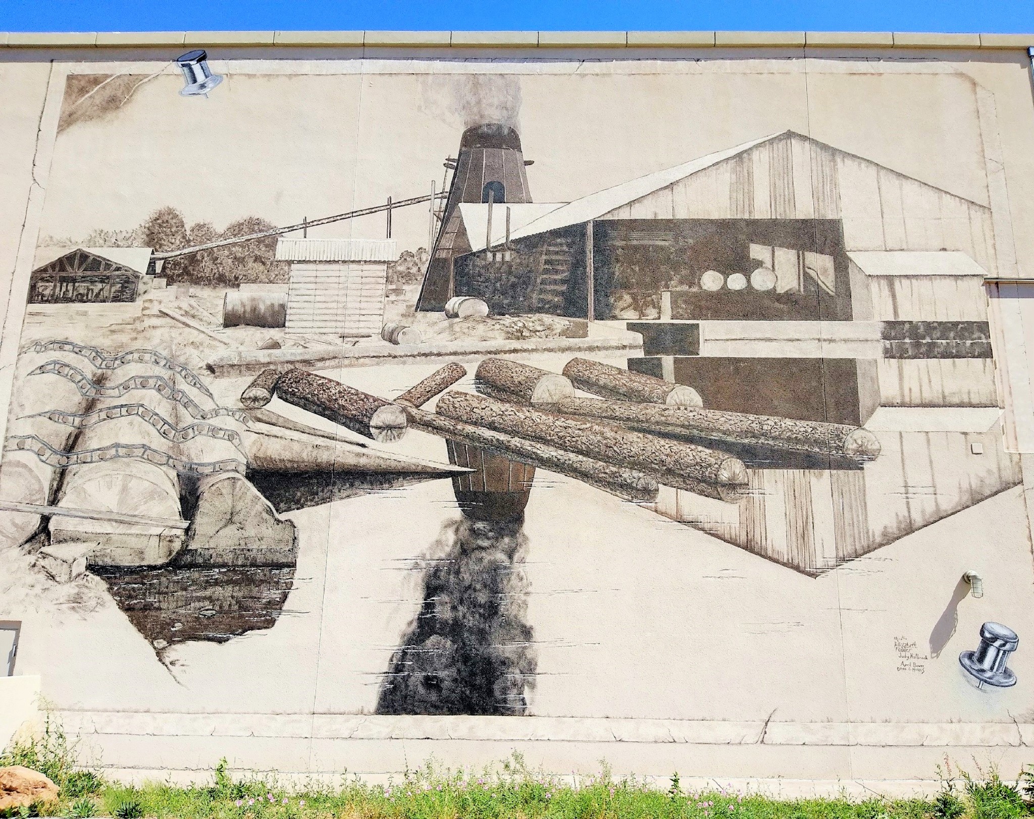 Sawmill Mural Payson, Arizona Bill and Paul's Excellent Photograph